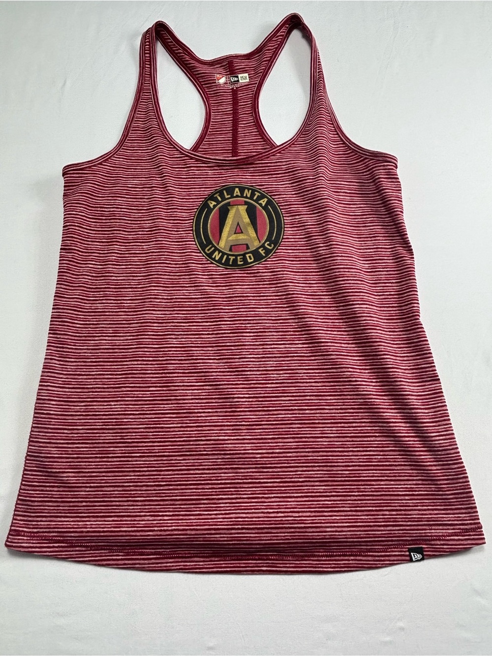 New Era Atlanta United FC Women's Maroon Stripe Racerback Tank Top W501